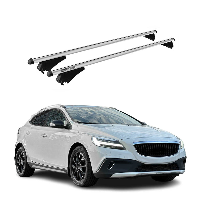 Tiger Barres de toit transversales pour Volvo V40 Cross 2013-2025 Gris