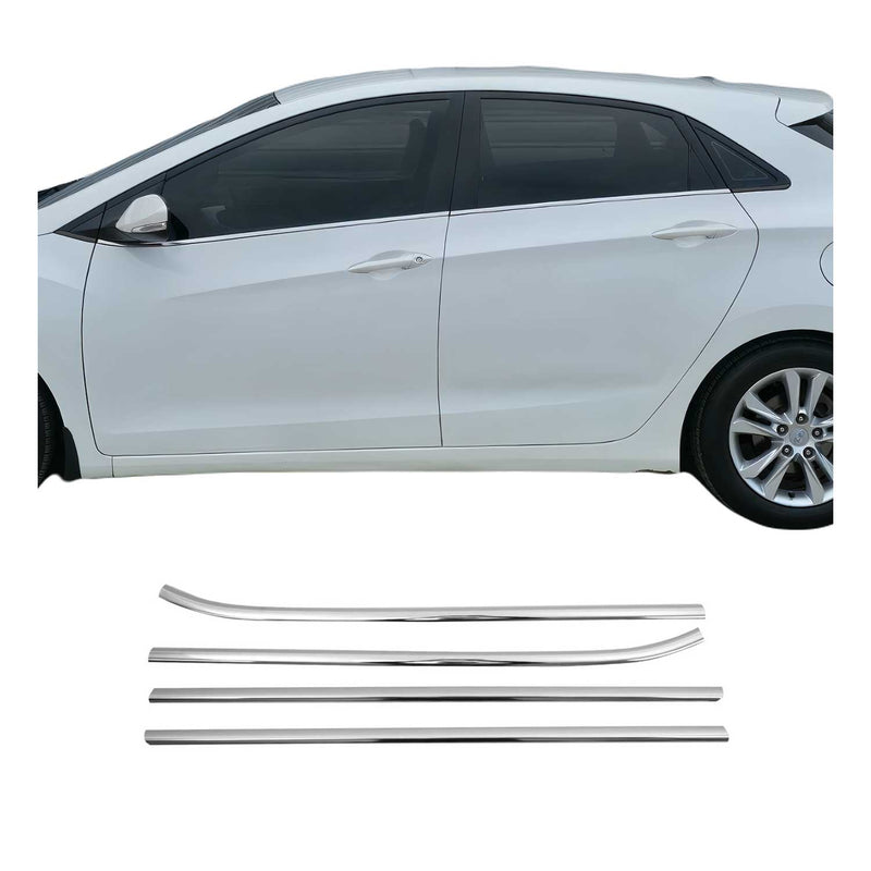 Garniture de Fenêtre pour Hyundai i30 HB 2012-2017 Acier Inox 4Pcs