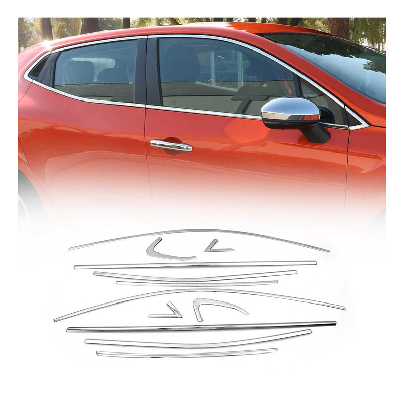 Garniture de Fenêtre pour Renault Clio HB 2019-2025 Acier Inox 12Pcs