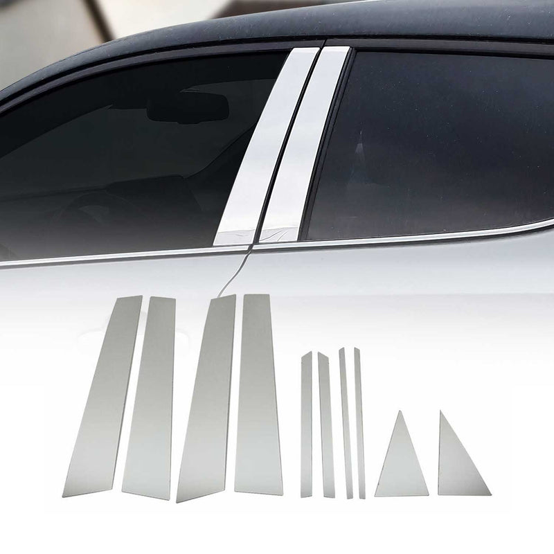 Couverture Garniture de pilier B pour Seat Ibiza 2017-2020 en acier inox 10 Pcs