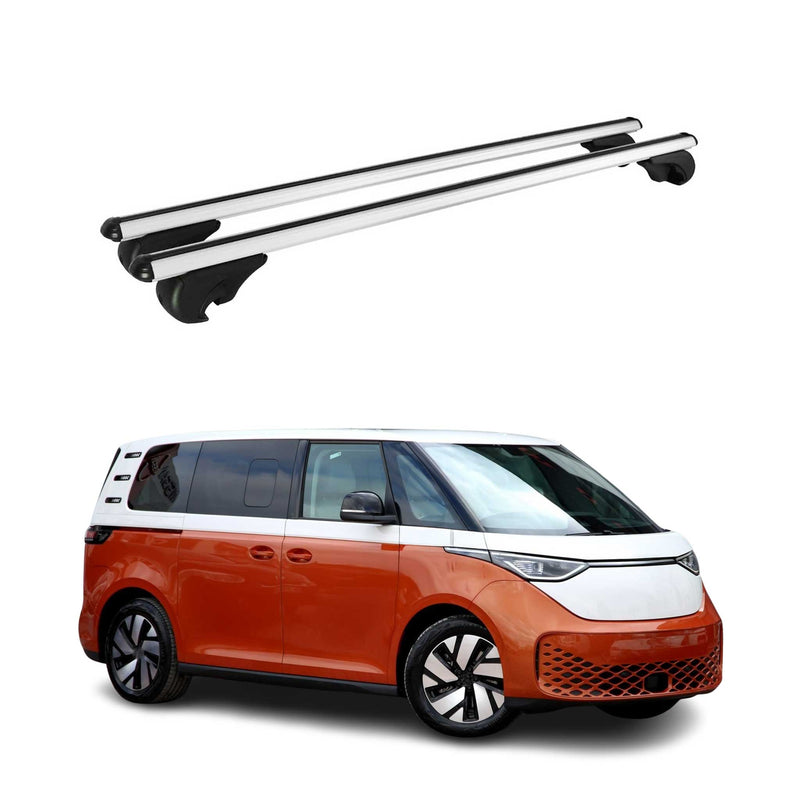 Barres de toit Transversales pour VW ID. BUZZ 2022-2025 Aluminium Argent 2 Pcs