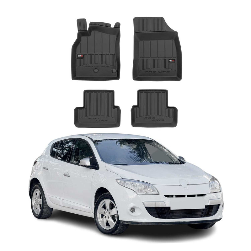 Tapis de Sol pour Renault Megane 2008-2015 TPE Noir