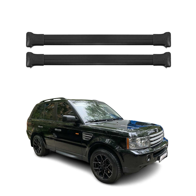 Barres de toit transversales pour Range Rover Sport L320 2005-2013 Alu Noir