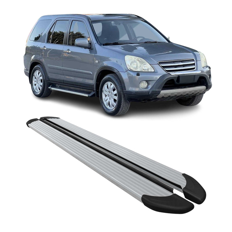 Marchepieds Latéraux pédale pour Honda CR-V 2002-2006 Aluminium Argent 2Pcs