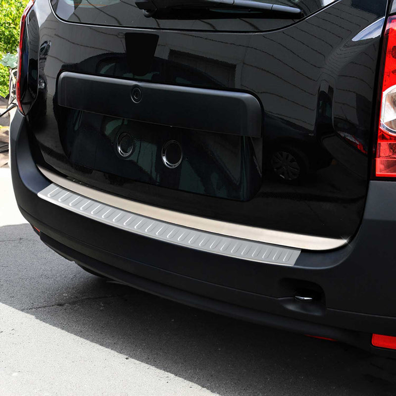 Protection Seuil De Pare-Chocs Arriére pour Dacia Duster 2010-2017 Acier Brossé