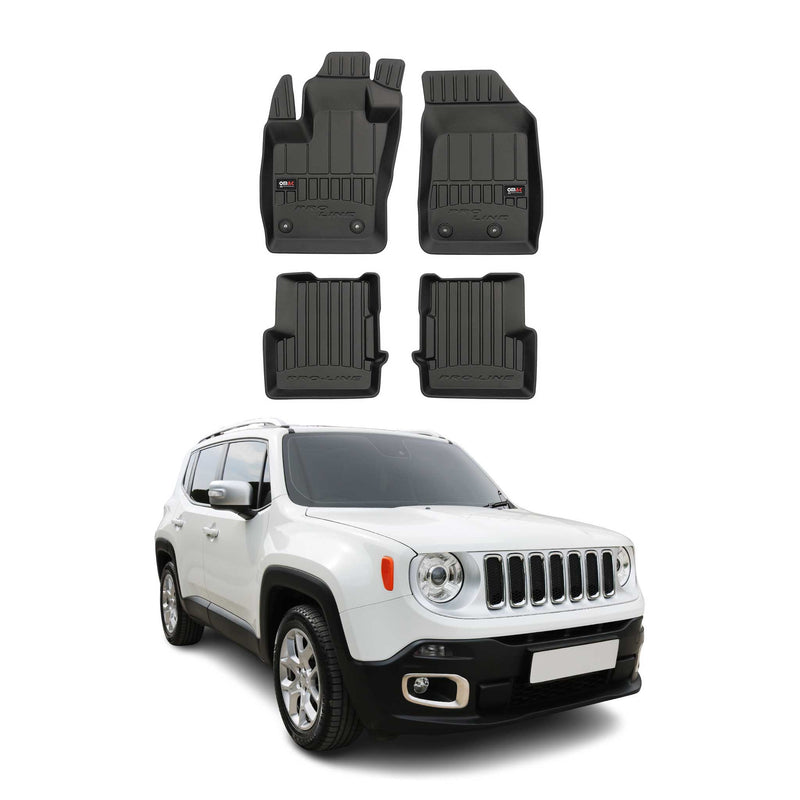 Tapis de Sol pour Jeep Renegade 2014-2022 TPE Noir