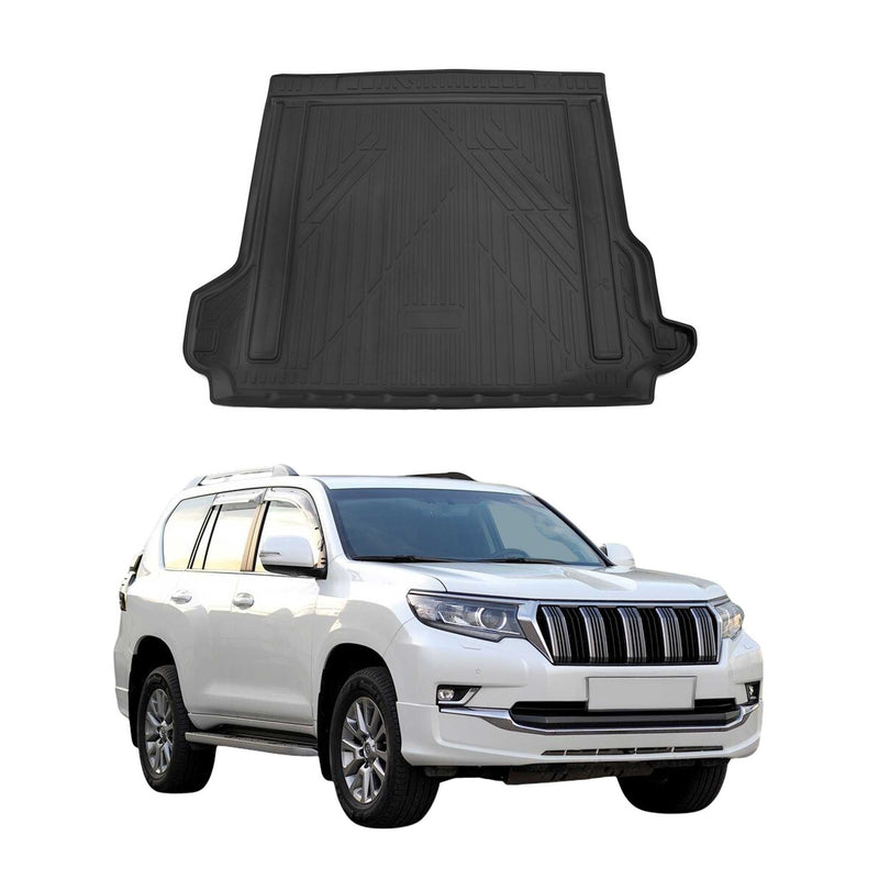 Tapis de Coffre pour Toyota Land Cruiser 2017-2021 TPE Noir