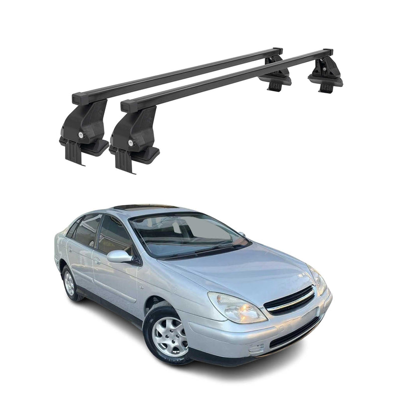 Barres Transversales Menabo pour Citroen C5 I 2000-2007 Noir