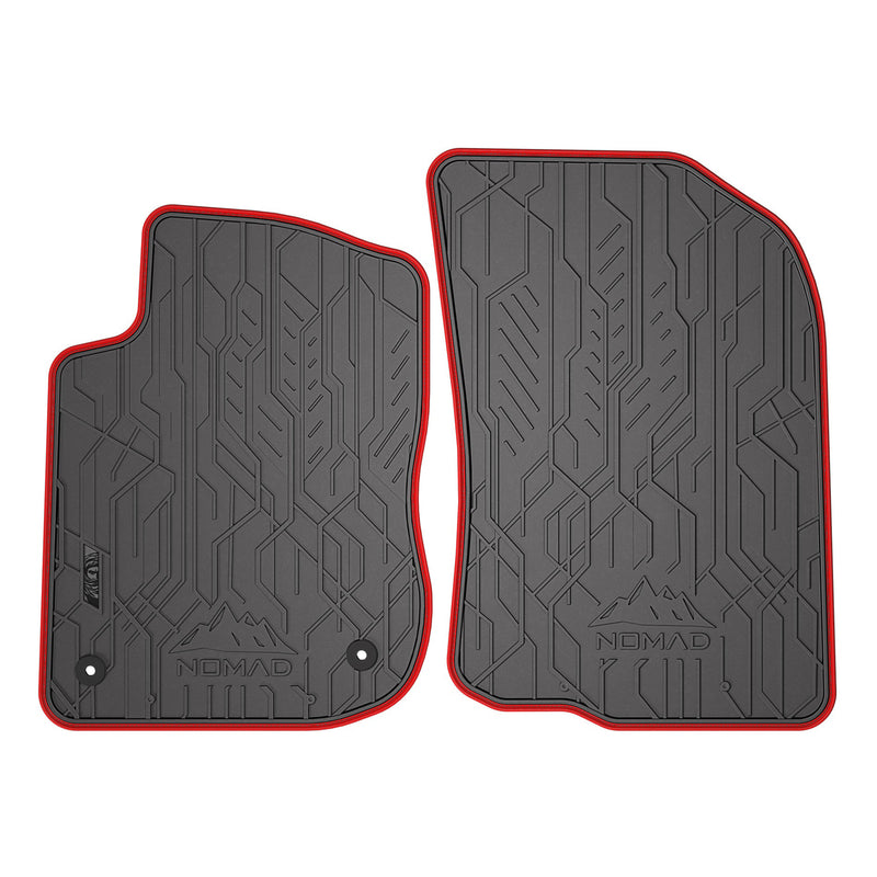 Tapis de Sol de Voiture pour Peugeot 208 I 2012-2019 Caoutchouc Noir-Rogue 2Pcs