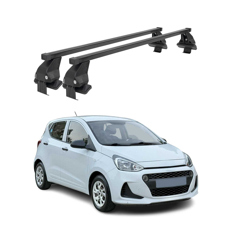 Barres Transversales Menabo pour Hyundai i10 2017-2019 Noir