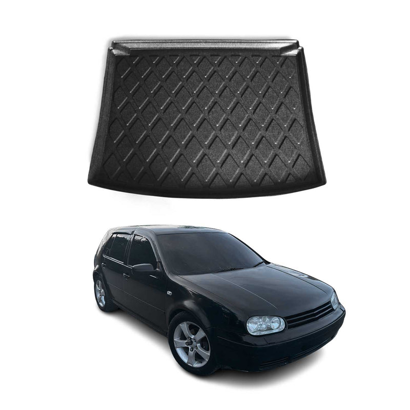 Tapis de Coffre pour VW Golf IV 1998-2004 HB Break en TPE Noir