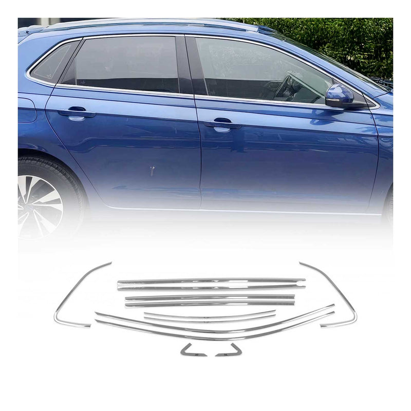 Garniture de Fenêtre pour VW Polo HB 2017-2021 Acier Inox 14Pcs