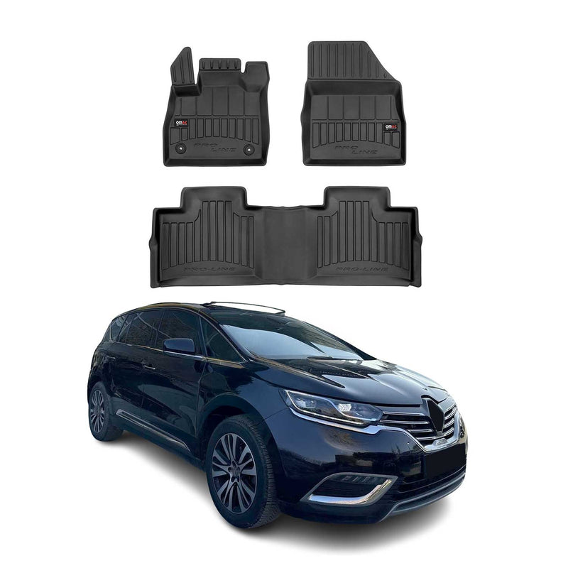 Tapis de Sol pour Renault Espace 2015-2020 TPE Noir