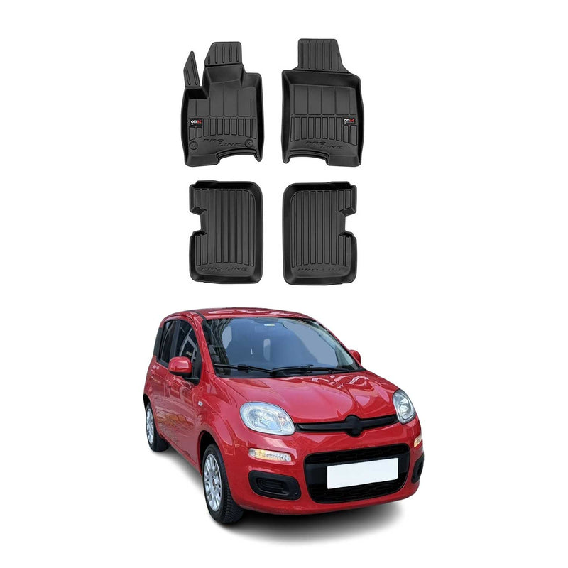 Tapis de Sol pour Fiat Panda 2011-2025 TPE Noir