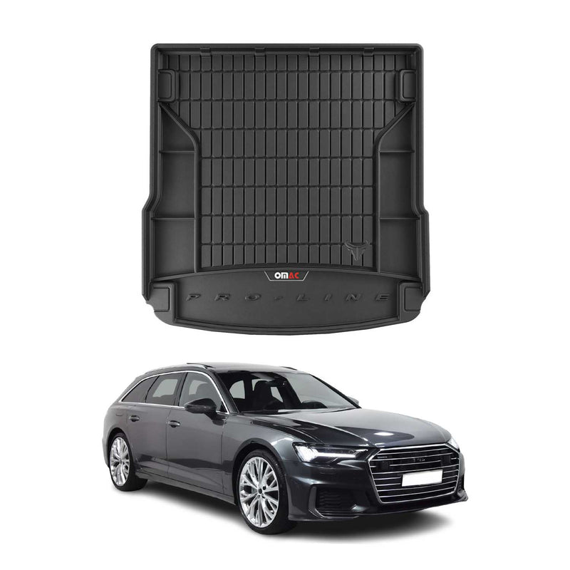 OMAC Tapis de coffre caoutchouc pour Audi A6 C8 4A Break Allroad 2018-25 Premium