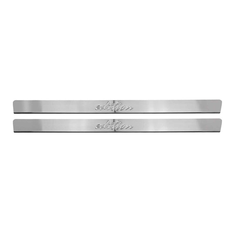 Seuils de porte pour Opel Corsa 2000-2025 Edition en acier inox Chromé