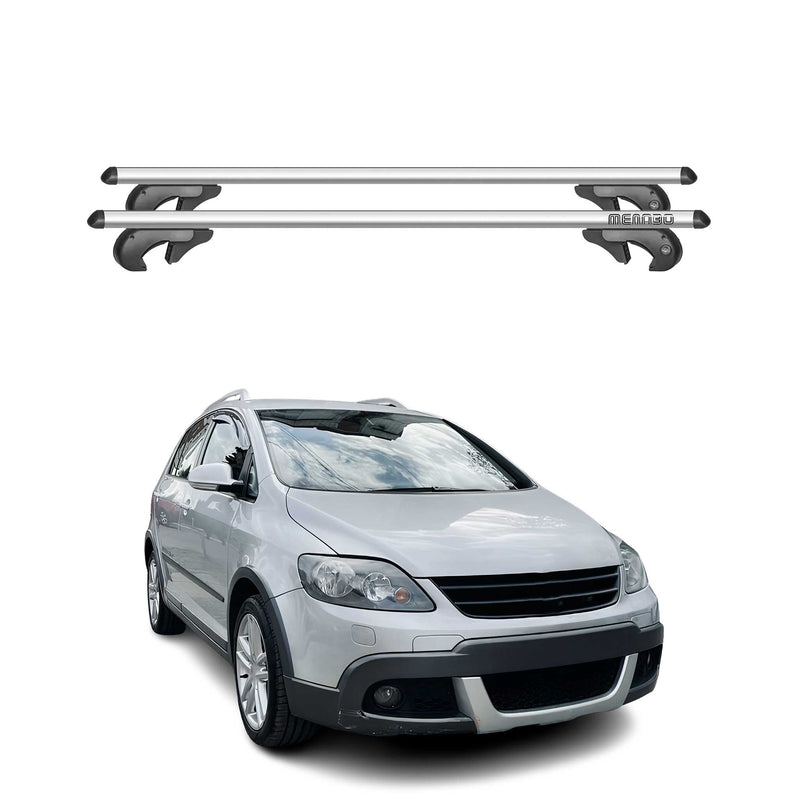 Barres de toit pour VW Golf 5K Cross 2010-2014 90kg Aluminium Gris 2tlg