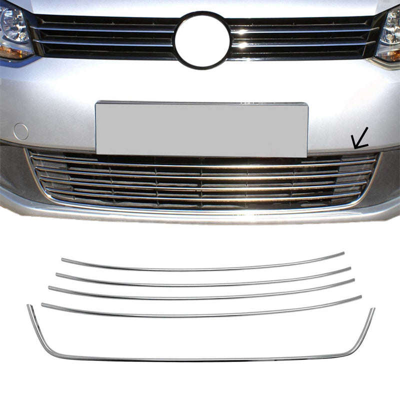 Moulure de Grille de Calandre pour VW Caddy 2010-2015 Chromé 5Pcs