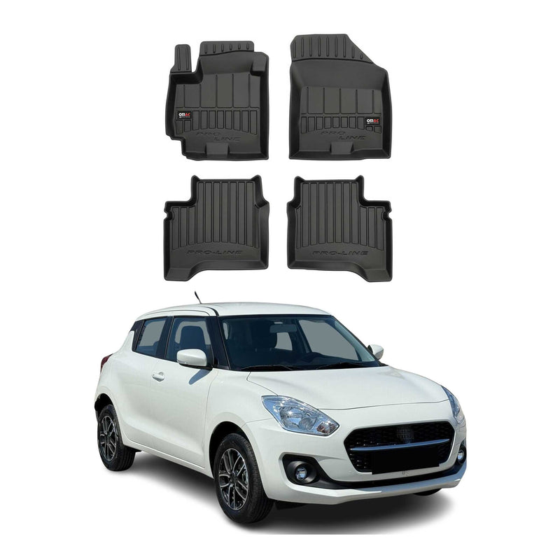 Tapis de Sol pour Suzuki Swift 2017-2022 Caoutchouc TPE Noir