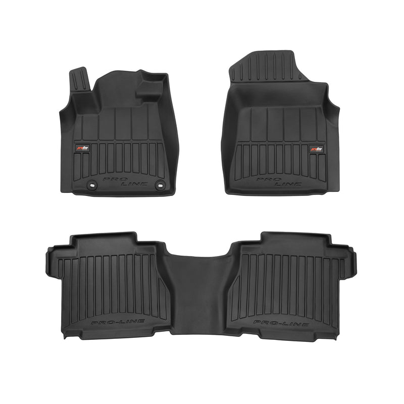 OMAC Tapis de sol en caoutchouc pour Toyota Tundra CrewMax 2010-15 Noir Premium