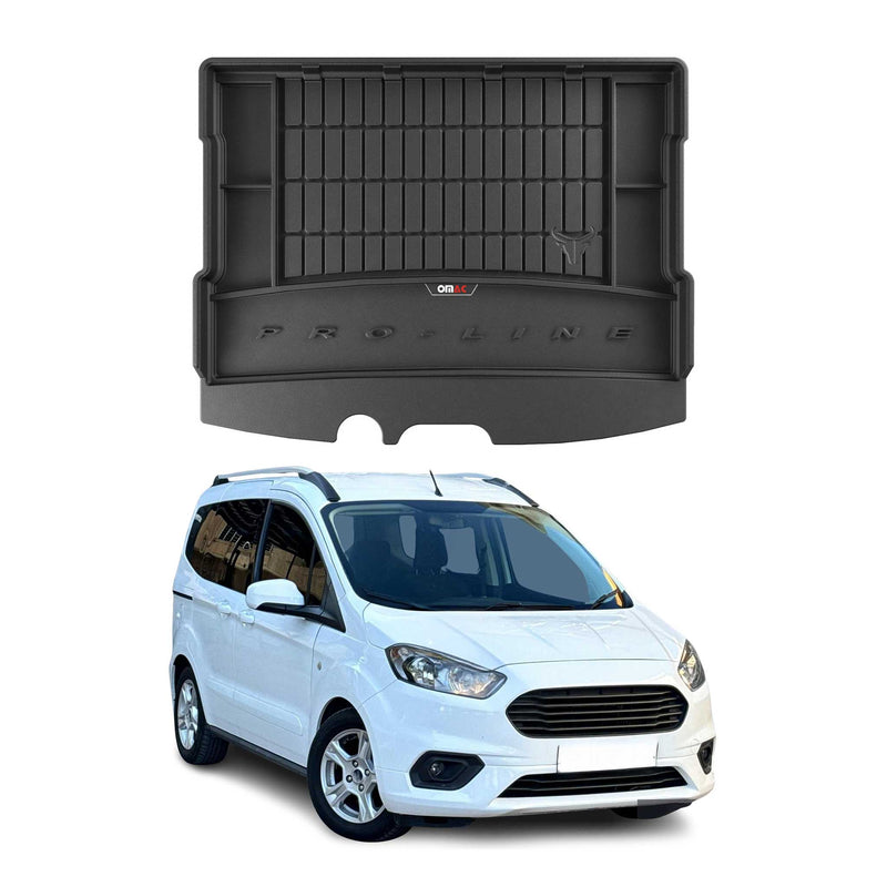 Tapis de Coffre pour Ford Tourneo Courier 2014-2022 TPE Noir