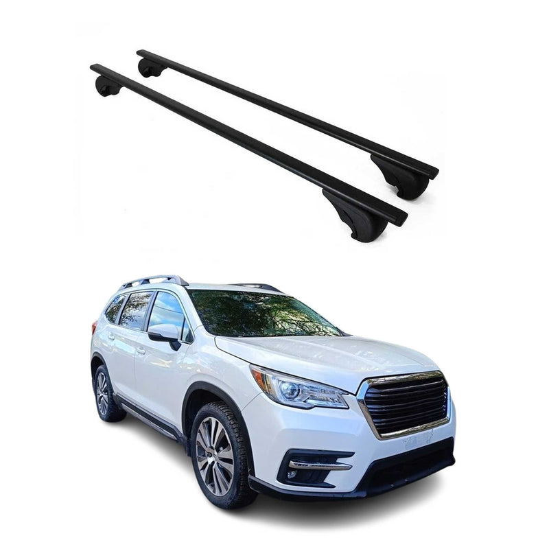 Barres de toit Transversales pour Subaru Ascent 2019-2021 Fer Noir