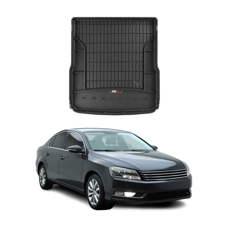 Tapis de Coffre pour VW Passat B7 2010-2014 TPE Noir