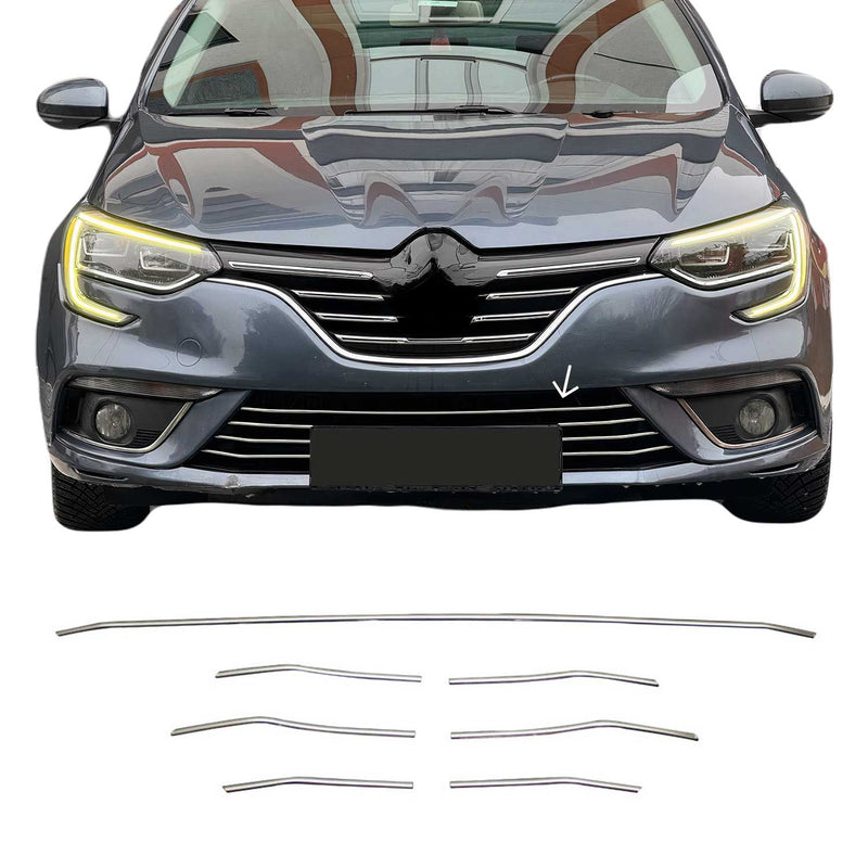 Grille de calendre pour Renault Megane IV 2015-2025 Inox 5 portes 7x