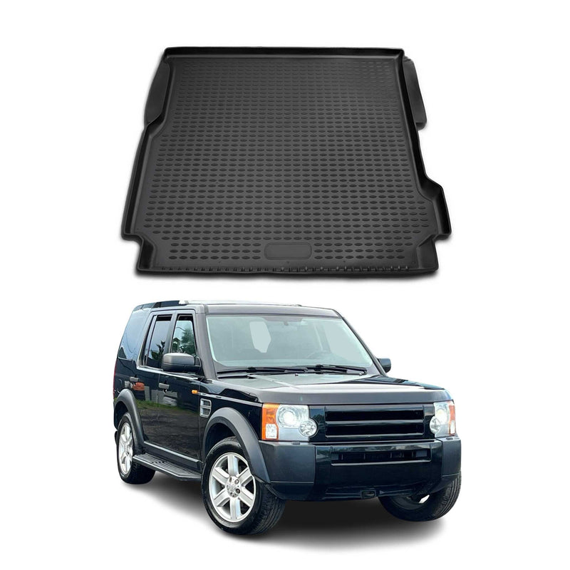 Tapis de Coffre pour Land Rover Discovery 2004-2009 Noir TPE