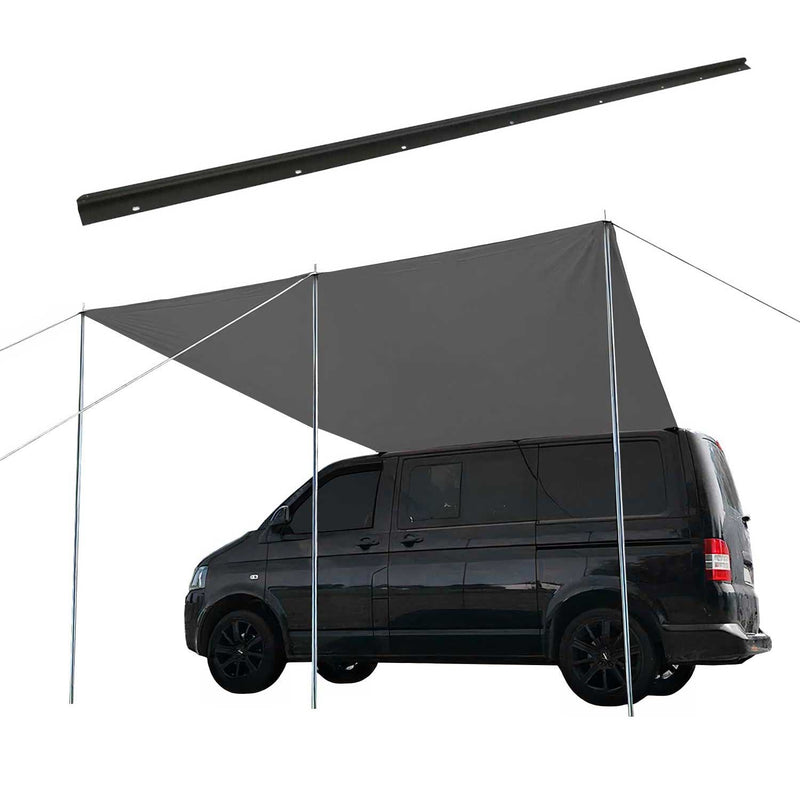 Rail d'auvent de tent extérieur de tent pour VW T5 T6 2003-2025 L1 court Gris