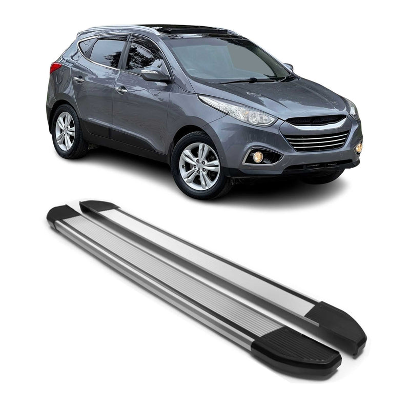 Marchepieds Latéraux pédale pour Hyundai ix35 2009-2015 Argent Aluminium 2Pcs
