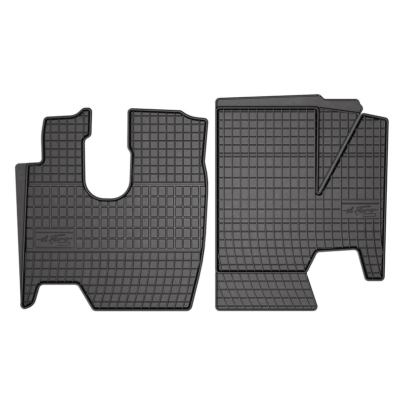 OMAC Tapis de Sol pour Mercedes Atego 1995-2005 Caoutchouc Noir