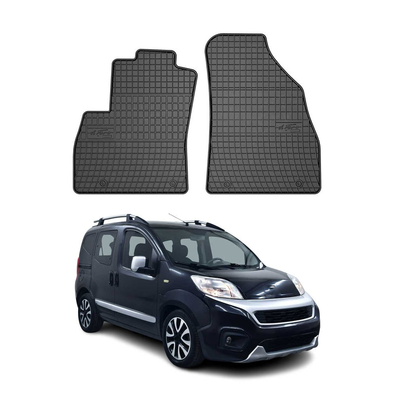 Tapis de Sol pour Fiat Qubo Fiorino III 2008-2024 Convient à 1ème rangée Noir