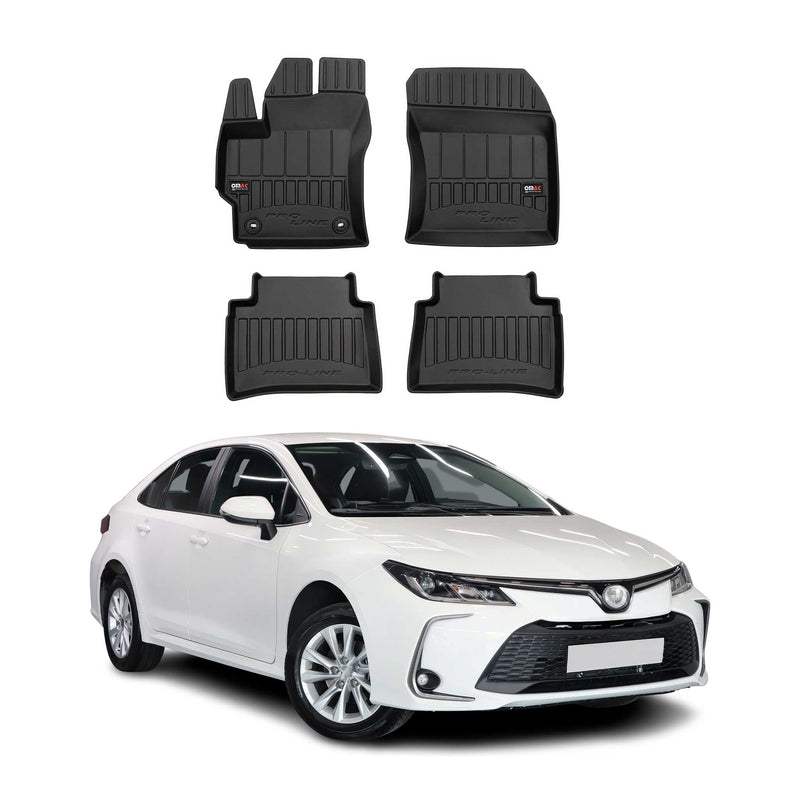 OMAC Tapis de sol en caoutchouc pour Toyota Corolla Berline Break 2019-2024 Noir