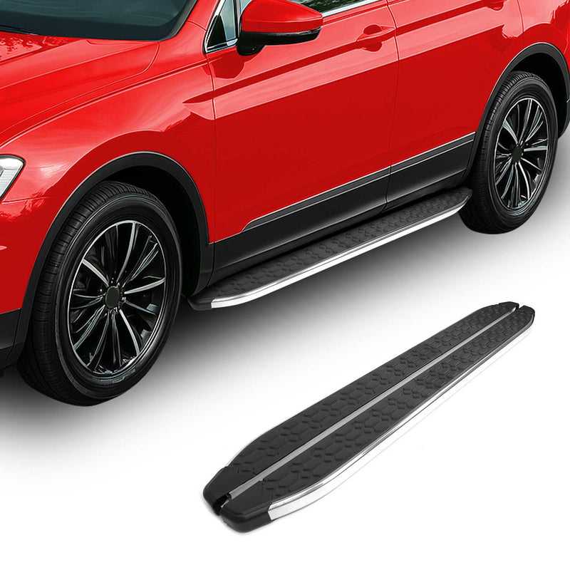 2011-2021 Jeep Grand Cherokee Marchepieds Latéraux inox Argent Noir