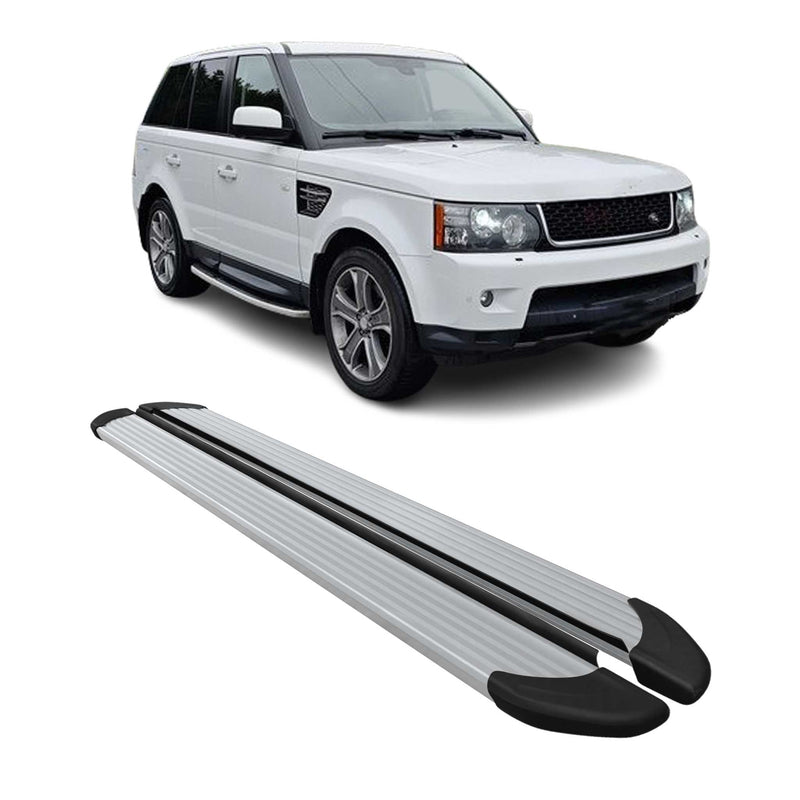 Marchepieds Latéraux pour Range Rover Sport L320 2005-2013 Aluminium Argent 2Pcs