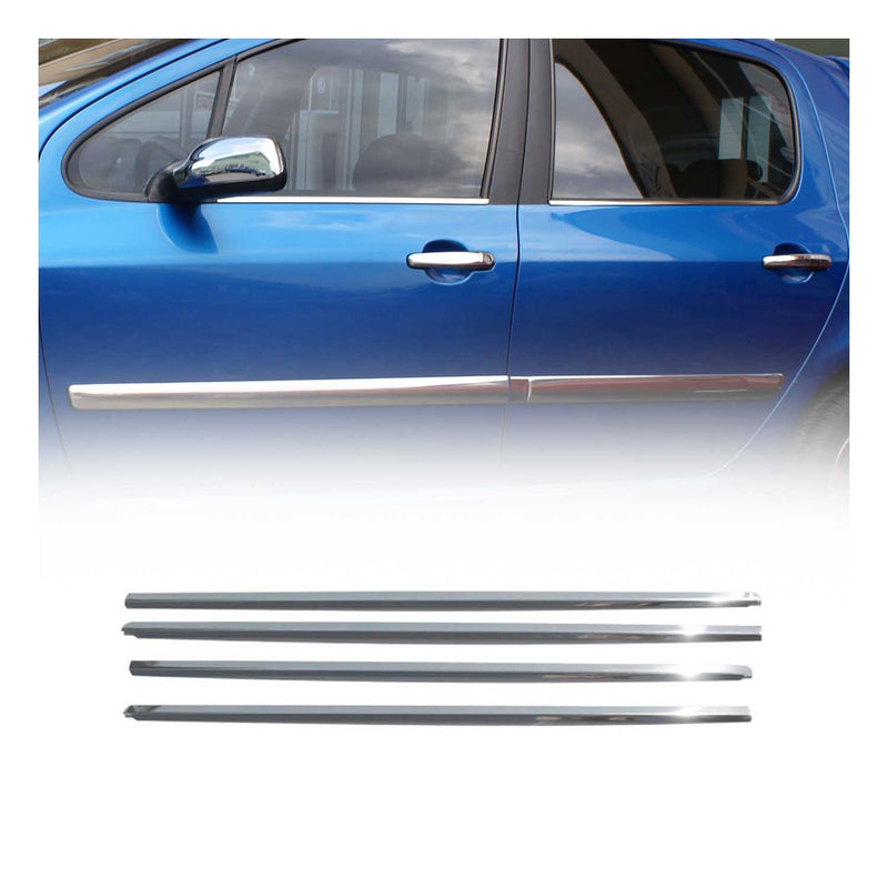 Garniture de Fenêtre pour Peugeot 307 HB Break 2001-2008 Acier Inox 4Pcs
