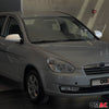 Coques de Rétroviseurs pour Hyundai Accent Era 2005-2012 2x ABS Chrome Satiné