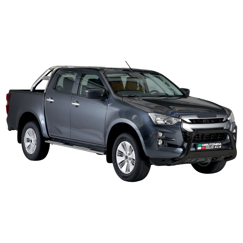 Pare-buffle Avant pour Isuzu D-Max 2020-2025 63mm en Acier Inoxydable Noir