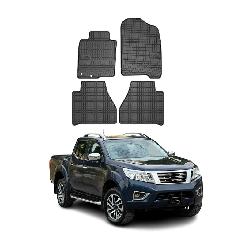Tapis de Sol pour Nissan Navara 2016-2022 Caoutchouc Noir