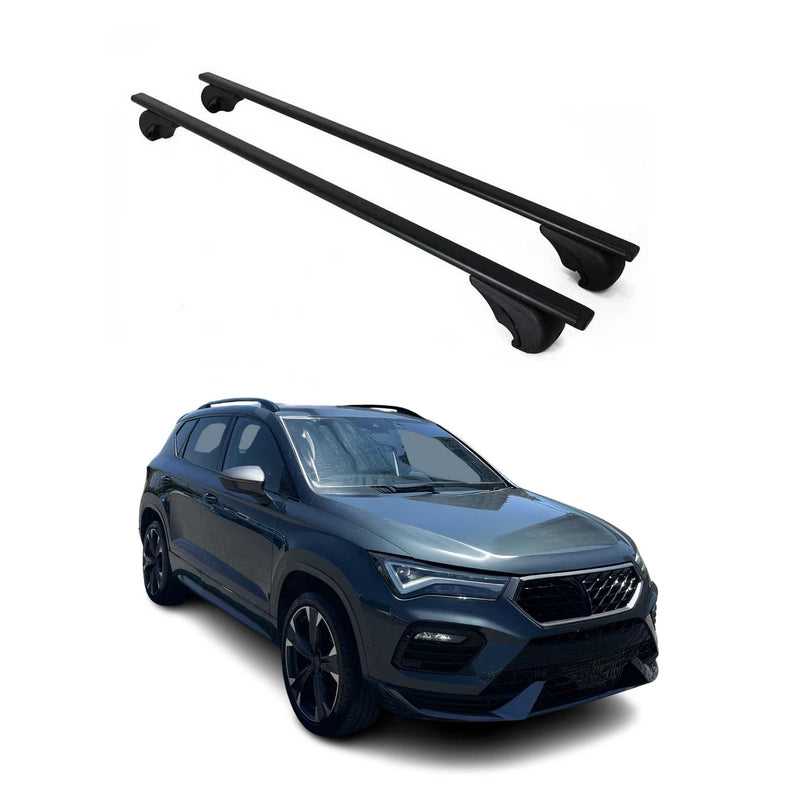 Barres de toit Transversales pour Cupra Ateca 2018-2025 Fer Noir