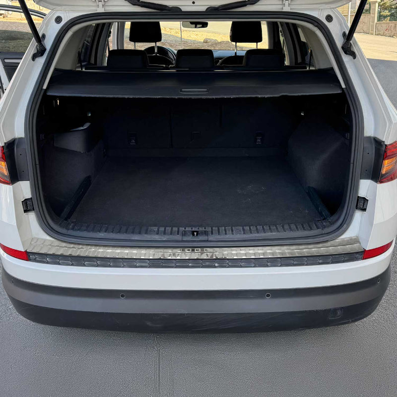 Protection seuil coffre pare-chocs pour Skoda Kodiaq 2017-2025 inox Brossé