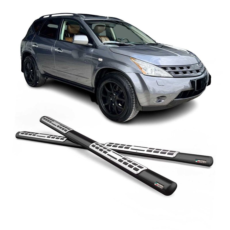 Marchepieds Latéraux pour Nissan Murano 2005-2008 Acier Inoxydable Noir