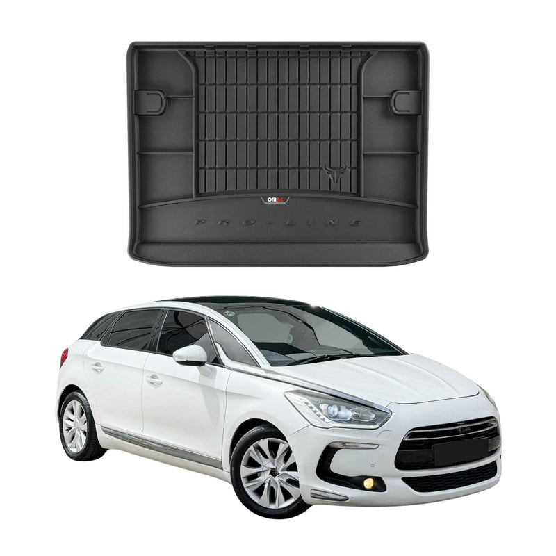 Tapis de Coffre pour Citroen DS5 2011-2015 TPE Noir