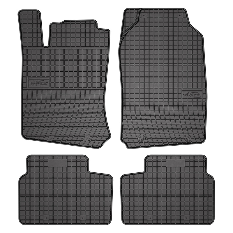 OMAC Tapis de Sol pour Opel Vectra B 1995-2002 Caoutchouc Noir