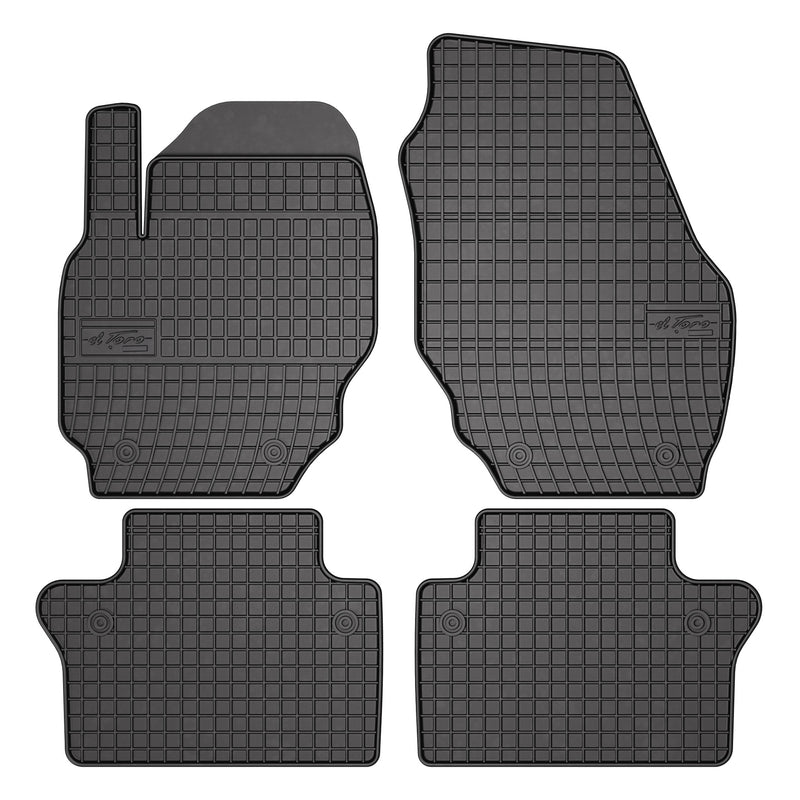 OMAC Tapis de Sol pour Volvo S60 2010-2018 Caoutchouc Noir