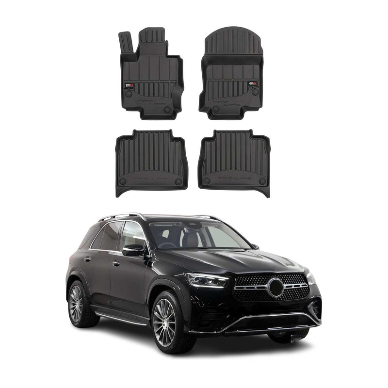 OMAC Tapis de sol en caoutchouc pour Mercedes GLE V167 2019-2024 Noir Premium