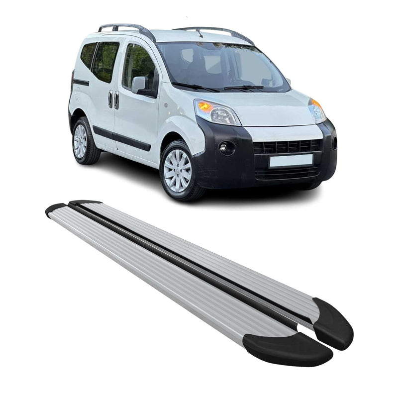 Marchepieds Latéraux pédale pour Citroen Nemo 2008-2021 Aluminium Argent 2Pcs