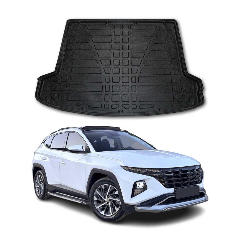 Tapis De Coffre Pour Hyundai Tucson IV NX4 Elite/Comfort-Prime 2021-2025 Noir