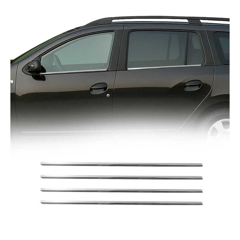 Garniture de Fenêtre pour Dacia Logan Break 2013-2020 Acier Inox 4Pcs